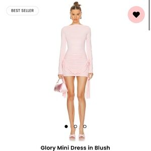 LIONESS Glory Mini Dress in Blush